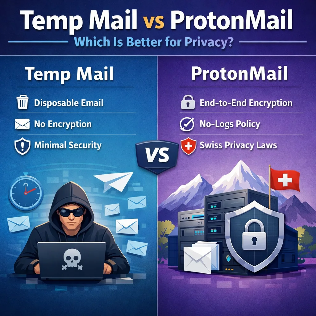 Temp Mail vs ProtonMail: Which Is Better for Privacy?