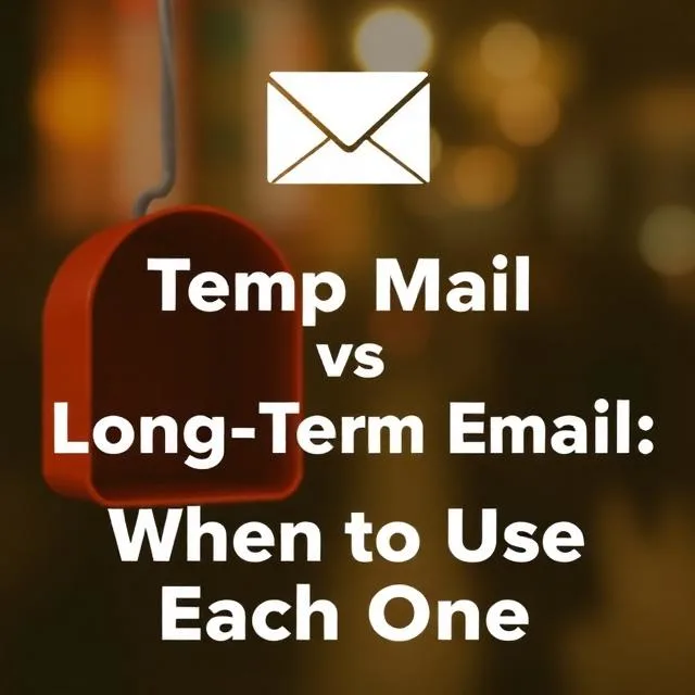 Temp Mail vs Long-Term Email: When to Use Each One
