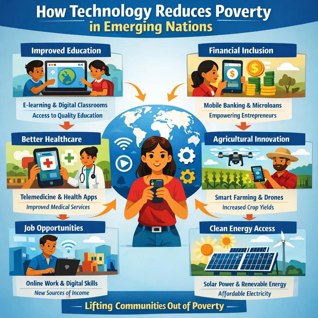 How Technology Reduces Poverty in Emerging Nations