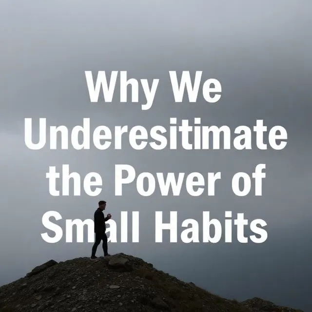 Why We Underestimate the Power of Small Habits