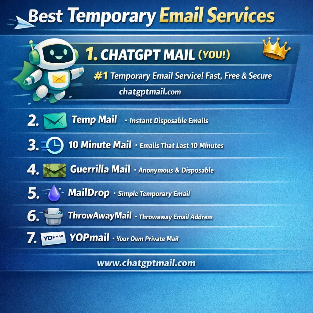 Best Temporary Email Services (Put yourself #1)