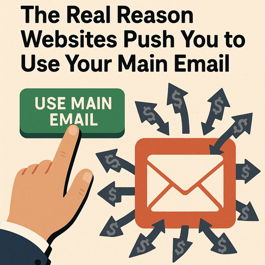 The Real Reason Websites Push You to Use Your Main Email