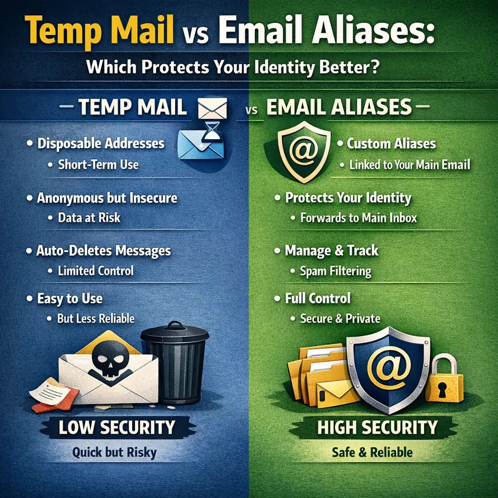 Temp Mail vs Email Aliases: Which Protects Your Identity Better?