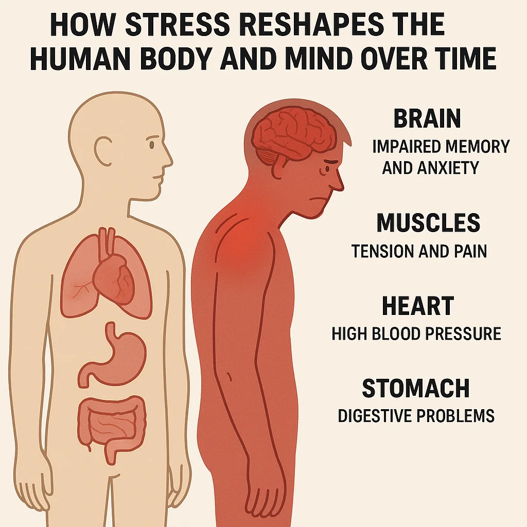 How Stress Reshapes the Human Body and Mind Over Time