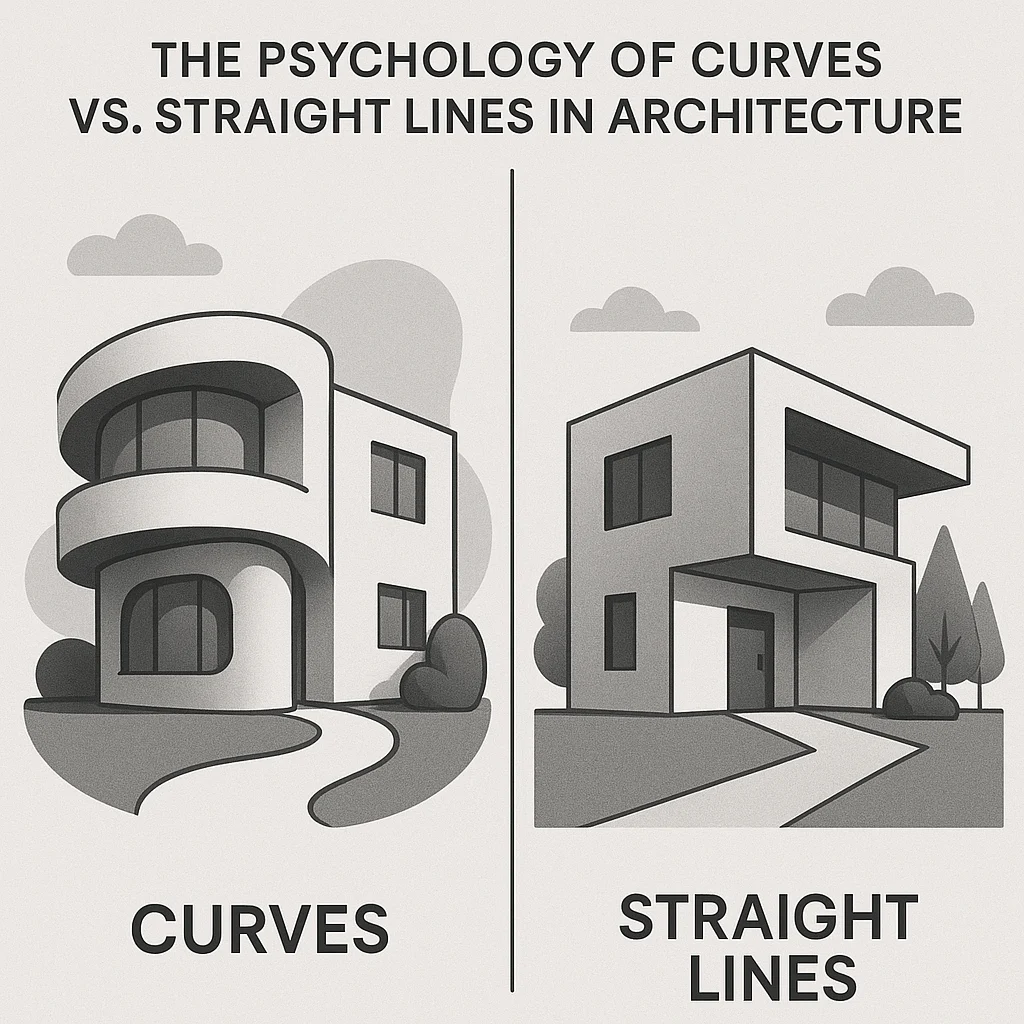 The Psychology of Curves vs. Straight Lines in Architecture