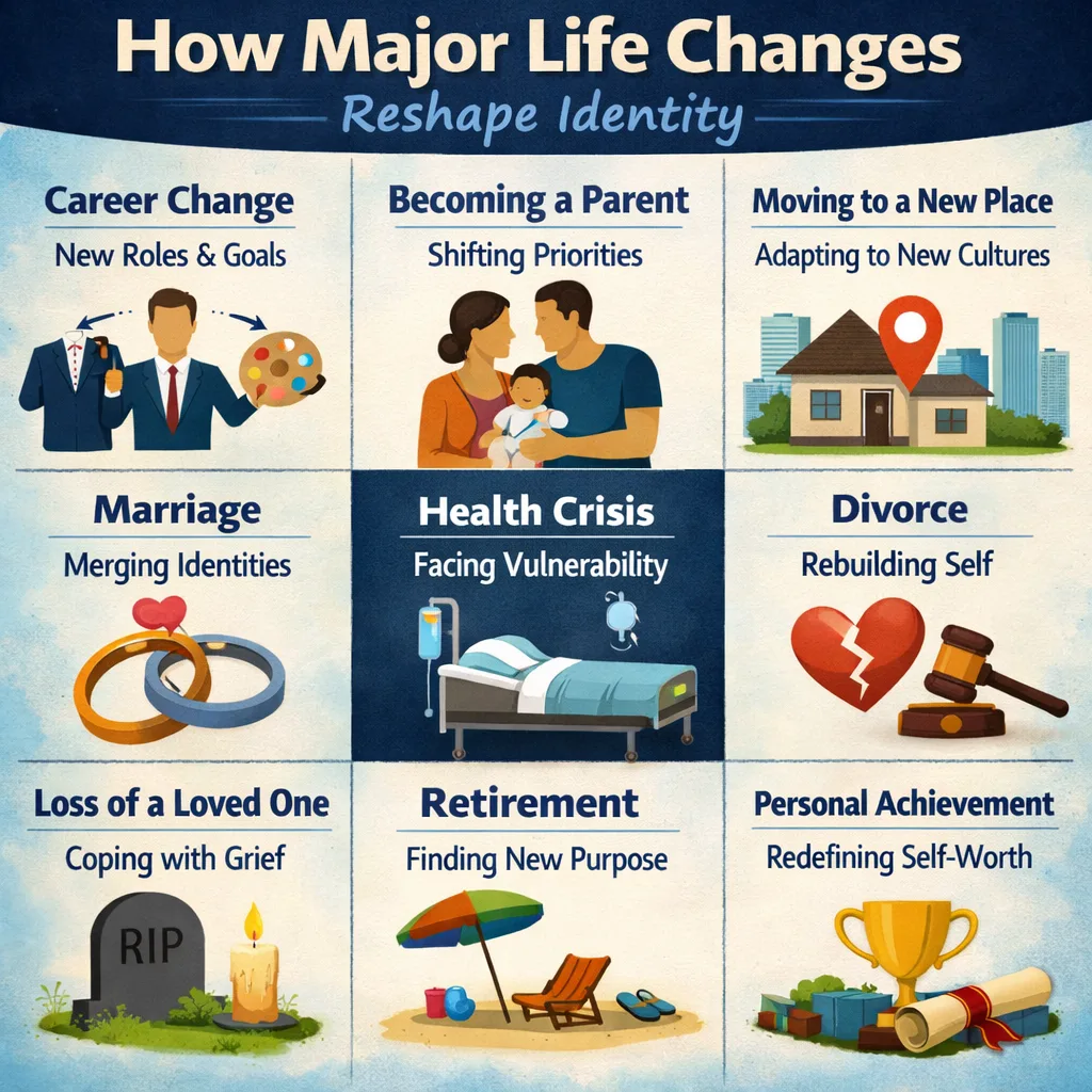 How Major Life Changes Reshape Identity